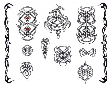 Tribal Dragon Tattoo